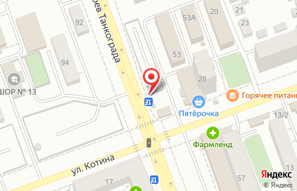 Розничная сеть по продаже хлебобулочных изделий Мэри в Тракторозаводском районе на карте