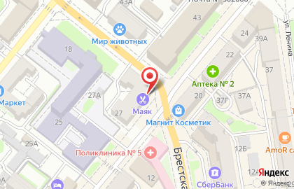 Салон оптики Новый Взгляд на улице Максима Горького на карте