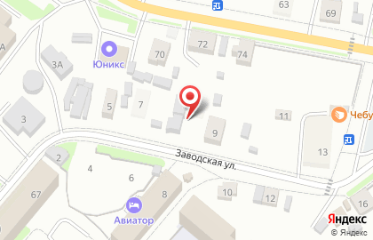 Салон камня на Заводской улице на карте