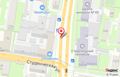 Указатель системы городского ориентирования №5753 по ул.Гагарина проспект, д.9 р на карте