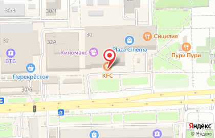 Ресторан быстрого питания KFC на Коммунистическом проспекте на карте