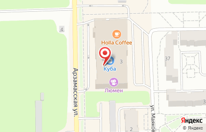 Супермаркет Eurospar на Арзамасской улице на карте