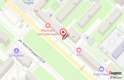 Продуктовый магазин Летний Луг на улице Конституции СССР, 14 киоск на карте