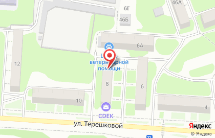 Центр ремонта окон на улице Терешковой на карте