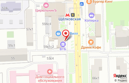 Магазин суши Суши wok на 9-й Парковой улице, 59 к 1 на карте