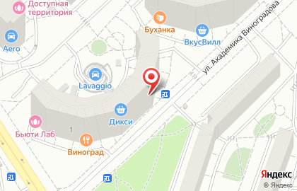 Ветеринарная аптека Дикси на улице Академика Виноградова на карте