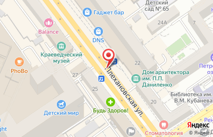 Эпика на Плехановской улице на карте