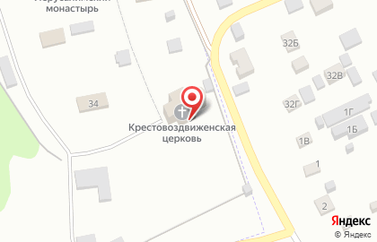 Храм Воздвижения Честного Креста Господня в Крестовоздвиженском монастыре на карте