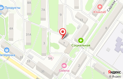 Супермаркет напитков Винлаб на Садовой улице на карте