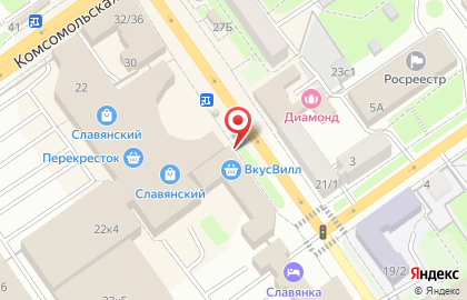 Славянка в Старом Осколе на карте