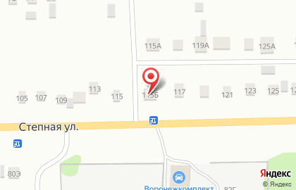 Магазин Фаворит на Степной улице на карте
