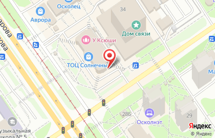 Магазин по продаже печатной продукции в микрорайоне Солнечный на карте