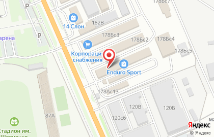 Автомагазин АвтоДом на Краснознамённой улице на карте