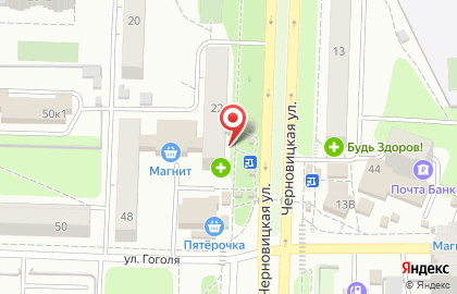 Магазин Великолукский мясокомбинат на Черновицкой улице на карте