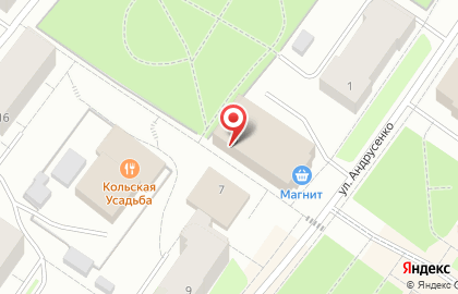 Супермаркет Магнит в Мурманске на карте