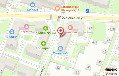 Монтажно-сервисная компания Лан Офис на Московской улице на карте