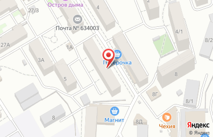 Томский центр экспертиз на Партизанской улице на карте