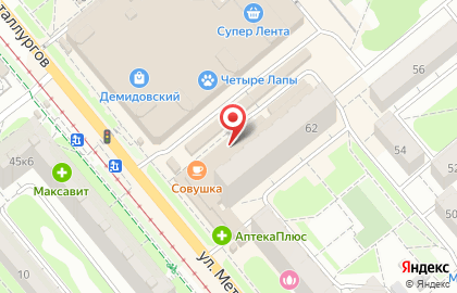 Магазин посуды и нижнего белья в Пролетарском районе на карте