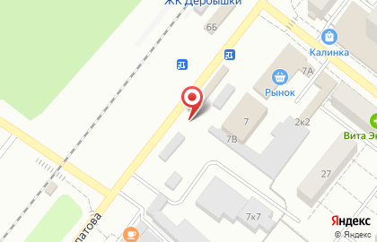 Шиномонтажная мастерская Wheel Service на улице Липатова на карте