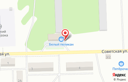 Супермаркет Пеликан на Советской улице на карте