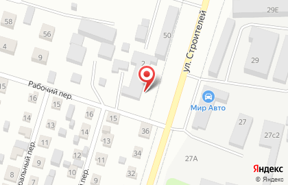 Аккумуляторная компания Исток в рабочем переулке на карте