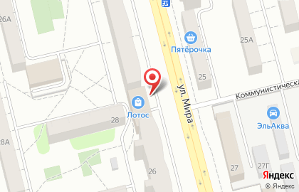 Химчистка-прачечная Unisec на улице Мира, 24 к 1 в Электростали на карте