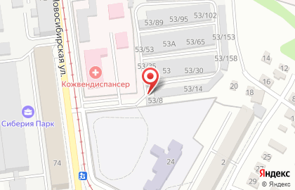 Тунгусский на карте