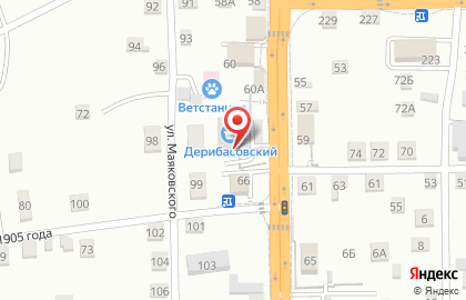 Супермаркет Дерибасовский на карте