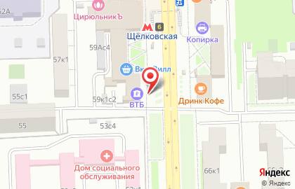 Банкомат ВТБ на 9-й Парковой улице на карте