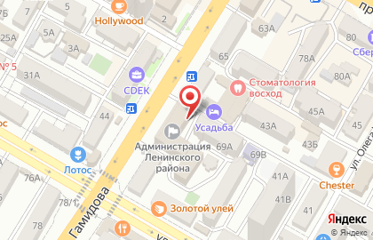 Участковый пункт полиции №3 на проспекте Гамидова на карте