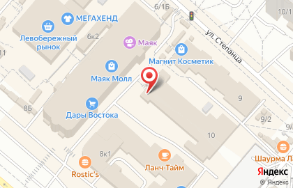 Магазин фруктов и овощей на проспекте Комарова на карте