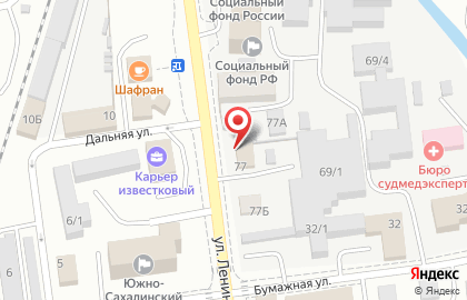 Мебельный магазин в Южно-Сахалинске на карте