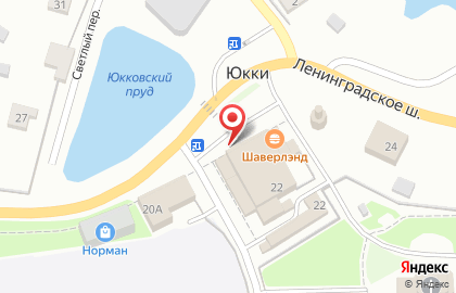 Супермаркет Пятёрочка на Ленинградском шоссе, 22 на карте