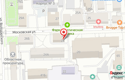 Бар Пятница на Московской улице на карте