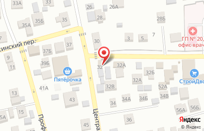 Магазин разливного пива Державинская пивоварня на Центральной улице на карте
