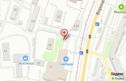 Продуктовый магазин Дары Армении на Воронежской улице на карте