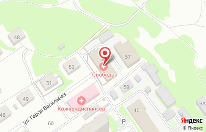Наркологическая клиника Свобода на карте