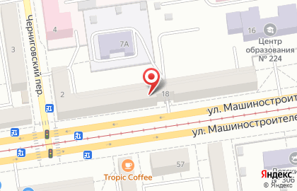 Оператор сотовой связи Мотив на улице Машиностроителей на карте