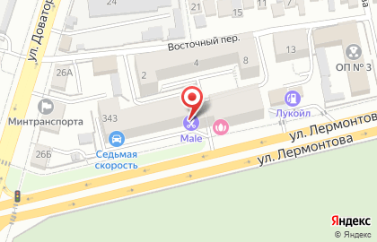 Современная мужская парикмахерская Male на карте