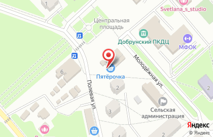 Супермаркет Пятёрочка на Полевой улице на карте