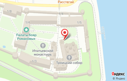 Свято-Троицкий Ипатьевский мужской монастырь на улице Просвещения на карте