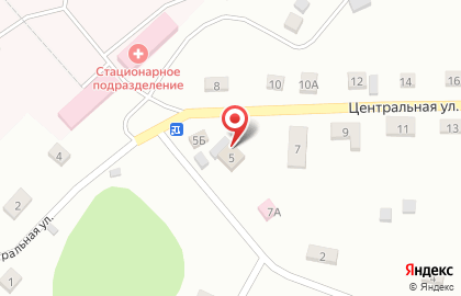 Продуктовый магазин Цезарь на Центральной улице на карте