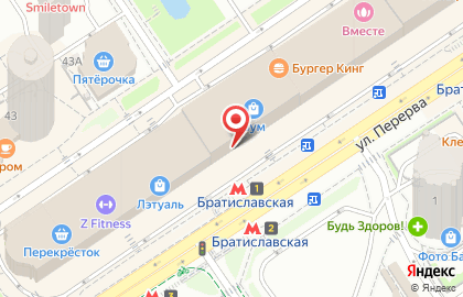 Стильный подарок на метро Братиславская на карте