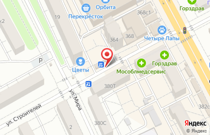 Киоск фруктов и овощей в Октябрьском проезде на карте