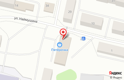 Универсам Пятёрочка на улице Наймушина на карте