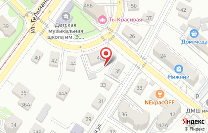 Благодать на улице Тельмана на карте