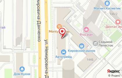 Федеральная сеть магазинов запчастей для Hyundai, Kia, Chevrolet Авто Кореец на улице Немировича-Данченко на карте