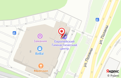 Банкомат СберБанк на улице Поляны на карте