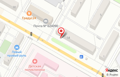 Салон цветов Элит-букет на улице Кривоусова в Верхней Пышме на карте