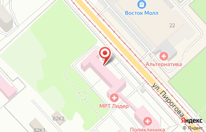 Поликлиника, ОАО РЖД в Комсомольске-на-Амуре на карте